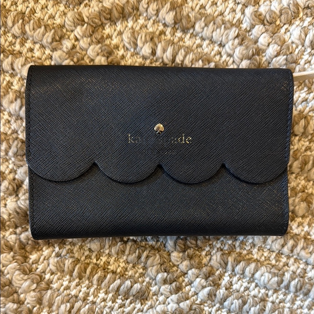 Kate Spade Black Scalloped Wallet Lily Avenue